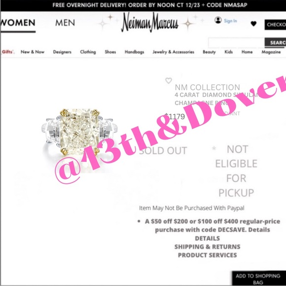 4ct Radiant Cut Champagne Ring - Picture 14 of 14